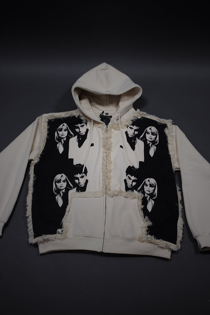 Scarface X Elvira Zip Up CRÈME