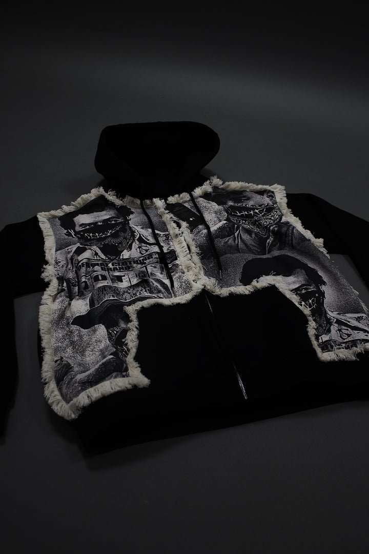 Chapo X Escobar 10T Zip Up BLACK